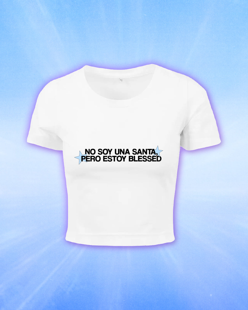 Crop Top "No Soy Una Santa Pero Estoy Blessed"